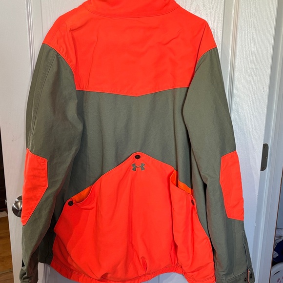 Under Armour Bright Orange and Olive Jacket - Picture 5 of 7